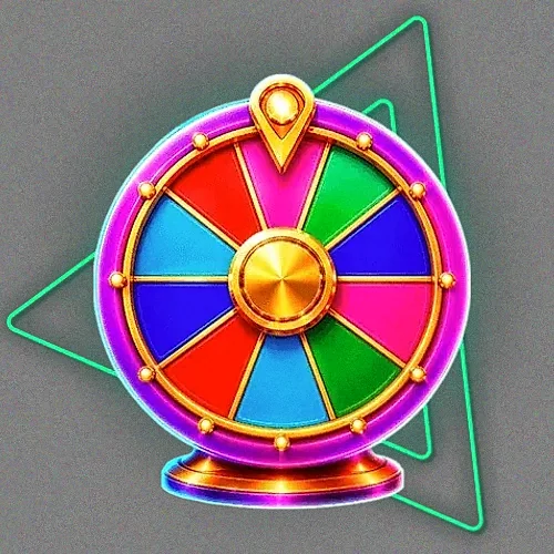 Colourful prize wheel