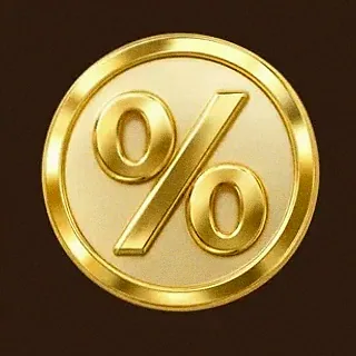 Gold percent coin — SuperSpin