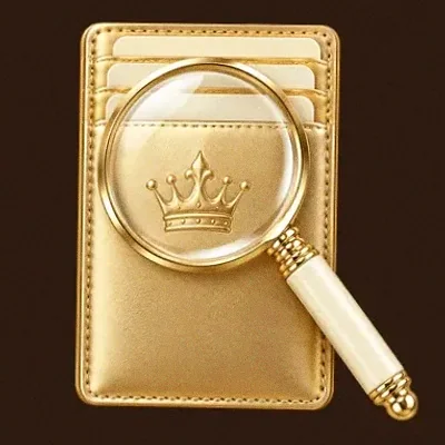 Wallet and magnifier — SuperSpin